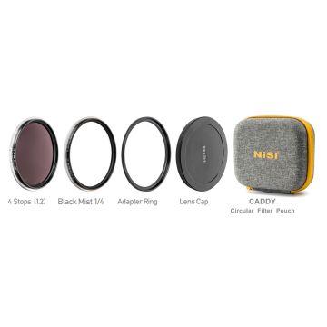 NiSi Swift Add On Kit for NiSi 95mm Swift True Color VND 1-5 Stops (4 Stop ND + Black Mist 1/4)