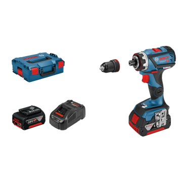 Bosch GSR 18V-60 FC, 2x5,0Ah, GFA M L-Boxx (06019G7101)