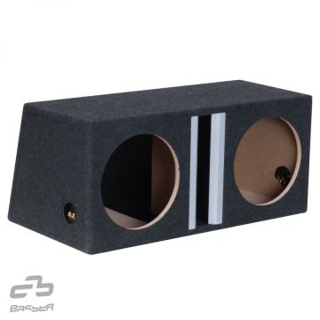 Basser B1250sx2 Subwoofer (2 x 12''/30cm) Enclosure Grey
