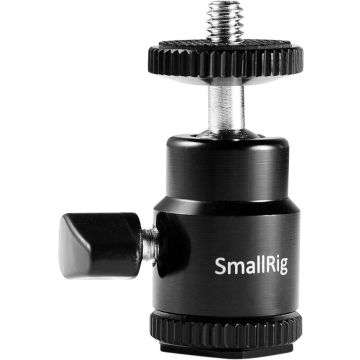 SmallRig 761 Cold shoe mount - Ballhead 1/4" screw