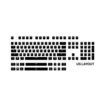 SteelSeries PrismCaps Universal Double Shot PBT Keycaps Black US (60200)SteelSeries PrismCaps Universal Double Shot PBT Keycaps Black US (60200)