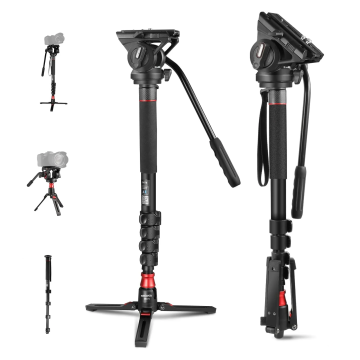Neewer GM76 Aluminum Alloy Monopod with Fluid Head