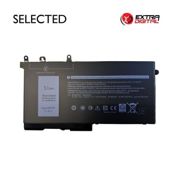 Extra Digital Notebook Battery DELL D4CMT, 51Wh, Extra Digital Selected 9990000442065