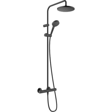 Hansgrohe Vernis Blend 200 Dušas Termostata Komplekts, Melns Matēts (26276670)