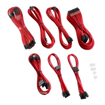 CableMod C-Series Pro ModMesh 12VHPWR Cable Kit for Corsair RM, RMi, RMx (Black Label) - red (CM-PCSR-16P3KIT-NKR-R)