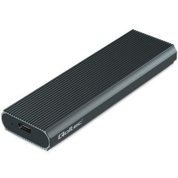 Qoltec Aluminium Enclosure M.2 SSD drive NVMe PCIe| USB 3.1 Super speed 10Gb/s 4TB Graphite (52630)