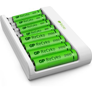 GP ReCyko E811 USB-Charger 4 x ReCyko AA 2100 mAh 4 x ReCyko AAA 850 mAh (4891199204470)