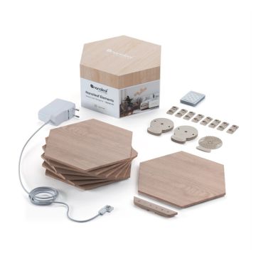 Nanoleaf Elements Wood Look Hexagons Starter Kit (7 panels)