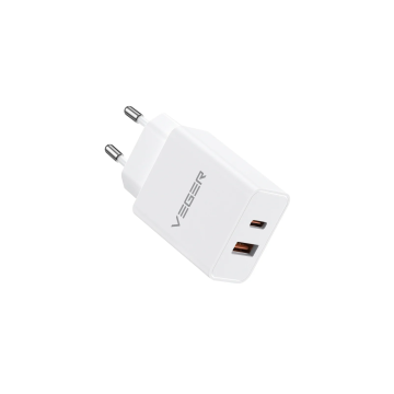 VEGER VLS202U 20W Dual-Port Type C USB Fast Charger