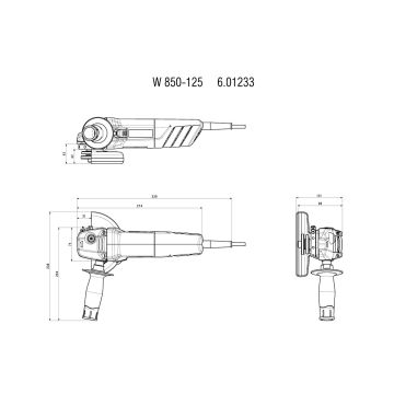 Metabo W 850, 125 mm (601233000)