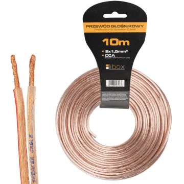 Libox Audio Vads 2x1,50mm (LB0008-10) 10m Transparent