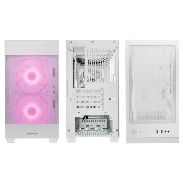 Lian Li LANCOOL 205M Mesh Micro-ATX Case, Tempered Glass - white (LANCOOL 205M Mesh Snow)
