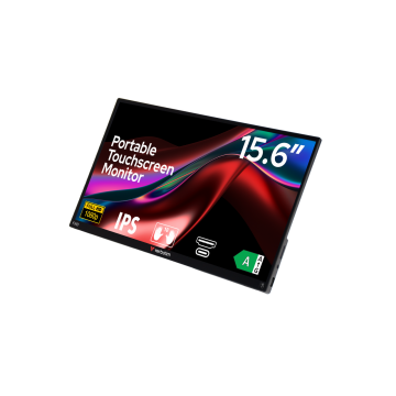 Verbatim PMT‑15 Portable 15.6 Touch‑Screen Monitor Full HD 1080p metal housing