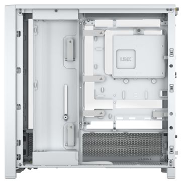 Corsair Frame 4000D RS ARGB PC case, Mid Tower, E-ATX, RGB, Tempered Glass - White (CC-9011297-WW)