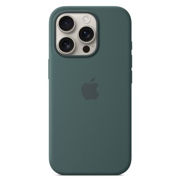 Apple iPhone 16 Pro Silicone Case with MagSafe Lake Green MYYR3