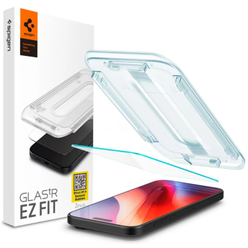 Spigen Glass tR EZ Fit HD 1 Pack, transparency - iPhone 16 Pro (AGL07935)
