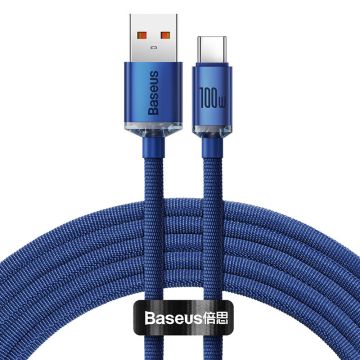 Baseus Crystal Shine cable USB to USB-C 100W 2m Blue (CAJY000503)