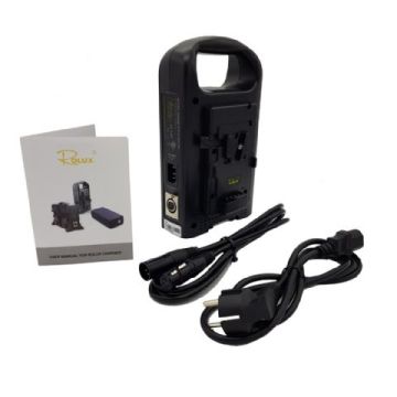 Rolux Dual Battery Charger RL-2KS For V-Mount Battery