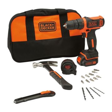 BLACK+DECKER BDCDD12 / 10,8V / 1x1,5 Ah + 20 acc (BDCDD12HTSA)