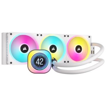 Corsair iCUE LINK H150i LCD Liquid CPU Cooler, White (CW-9061010-WW)