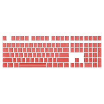 Royal Kludge Pudding PBT Keycaps - (104 pcs., Red, PBT ANSI, UK layout)