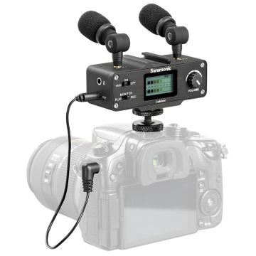 Saramonic CaMixer On-Camera Audio Adapter and Mixer with Dual Microphones