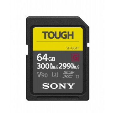 Sony SDXC 64GB Tough UHS-II CL10 U3 V90 300/290 Mb/s (SF-64TG)