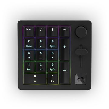 Glorious PC Gaming Race GMMK RGB Wireless Numpad Keyboard US Fox Linear Switch Black