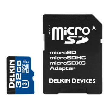 Delkin Devices microSDHC 32GB 660x UHS-I U3 Class 10 99MB/s / 80MB/s (DDMSD66032G2)