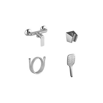 Ravak CL 032.00CR.+S Wall-mounted Shower Tap With Shower Set Chrome (X07S118)