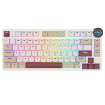 ROYAL KLUDGE N80 Rosy Clouds, Red Switch, US (N80-RC-RS)