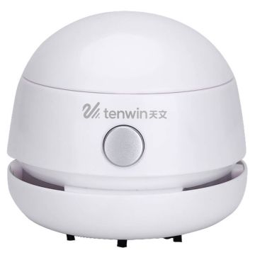 Tenwin Rechargeable Mini Vacuum desktop cleaner micro USB White (TW8052-2)