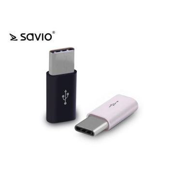 Savio microUSB Female to USB Type-C Male (AK-31/B)