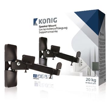 Konig Speaker Mount Full Motion 20 kg Black (KNM-SM20) Set of 2
