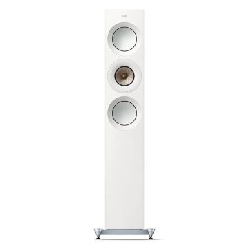 KEF Reference 3 Floorstanding Speaker High Gloss White Champagne