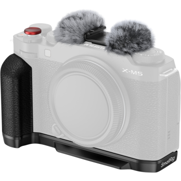 SmallRig 4876 L-Shape Mount Plate with Silicone Handle for Fujifilm X-M5 Black