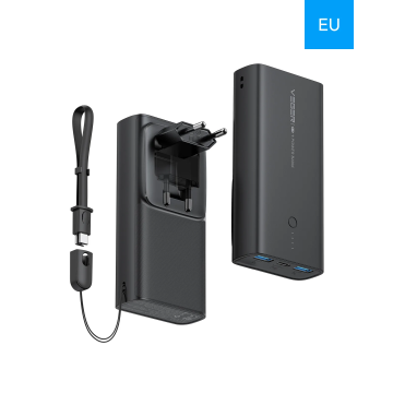 VEGER ACE100 Built-in EU Plug Power Bank PD 20W 10000mAh