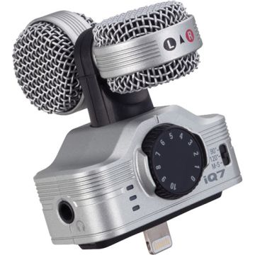 Zoom iQ7 Professional Stereo Microphone iPhone, iPad, and iPod Touch