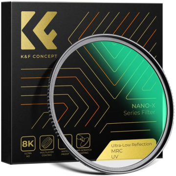 K&F Concept 72mm NANO-X Series Ultra-low Reflection UV Filter, Ultra Clear Lenses, Waterproof