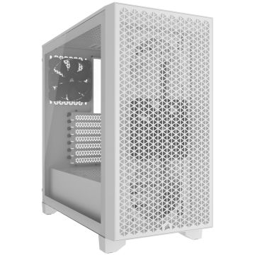 Corsair 3000D Airflow Tempered Glass Mid Tower - White (CC-9011252-WW)