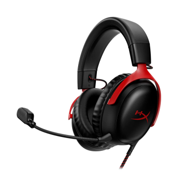 HyperX Cloud III Red Gaming Headset - 7.1 Surround Sound