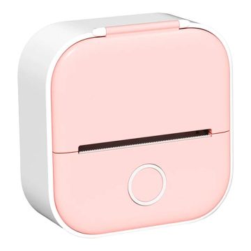 Phomemo T02 portable label printer (pink case)