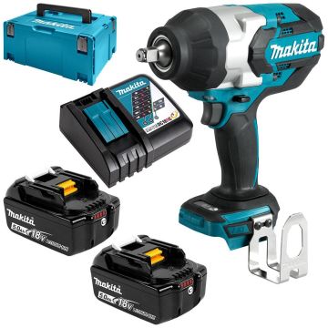 Makita DTW1002Z + 2pcs 5.0Ah Battery + Makita DC18RC Battery Charger