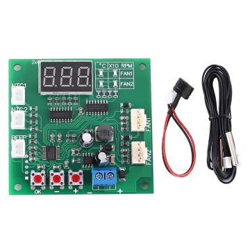 2 Channel 4 Wire PWM Driver Module DC 12V 24V 48V Wire Fan Controller