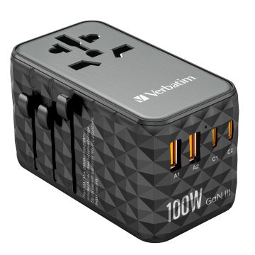 Verbatim GaN III Universal Travel Adapter 100 W