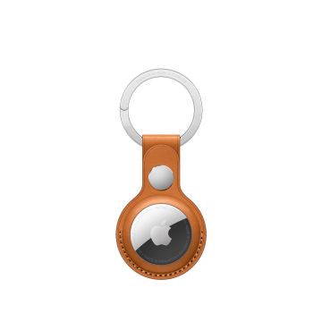 Apple AirTag Leather Key Ring - Golden Brown MMFA3ZM/A