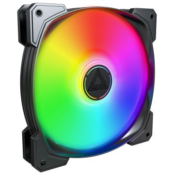 Montech HP140 PWM ARGB Fan - 140mm, Black (HP140 ARGB PWM (B))