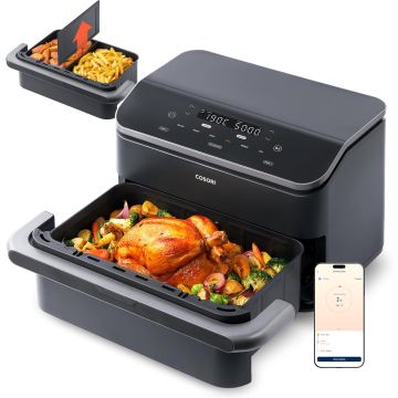 Cosori Hot Air Fryer 2 Chambers Airfryer, 8-in-1 Dual Blaze TwinFry XXL 10L (CAF-TF102S-ADE)