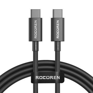 Rocoren Simples Series Fast Charging cable USB-C to USB-C 100W 1m Black (RCCXTT1-JY01)