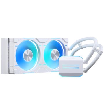 PHANTEKS Glacier One 240D30 DRGB AIO Liquid CPU Cooler, White (PH-GO240D30_DWT01)